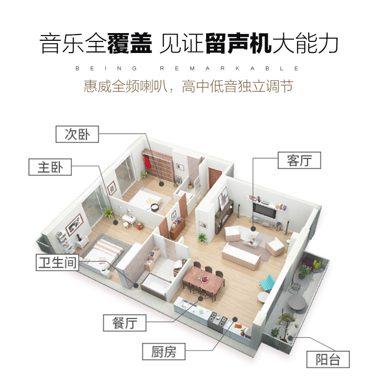 欧蒂诺odn918彩绘梅复古留声机欧式客厅黑胶唱片机家用老式音响经典棕