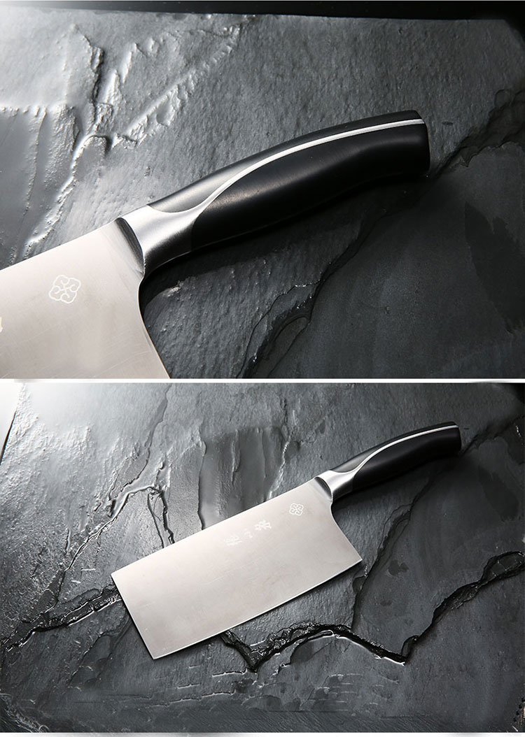 张小泉锐志钼钒钢切片刀湿式开刃锋利厨师切菜切肉菜刀厨房工具