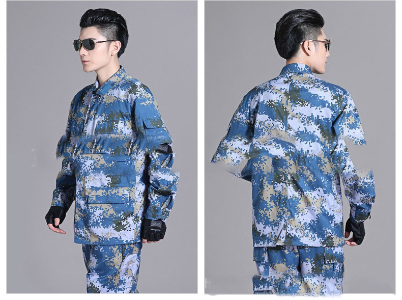 彩夏装海洋迷彩作训服海军迷彩服迷彩作训大衣