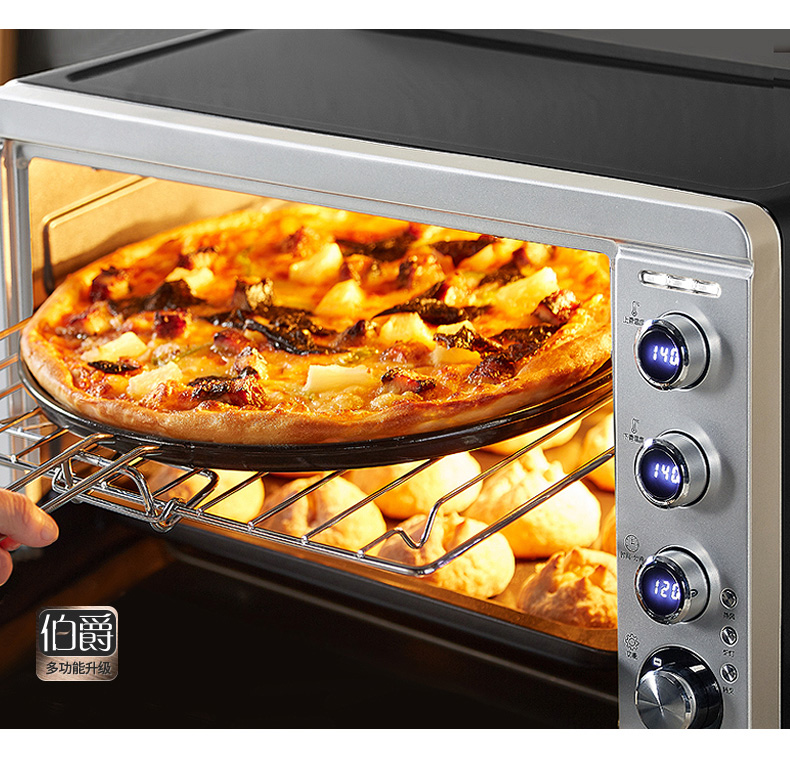 柏翠petrus电烤箱家用自动预热热风大容量45lpe5459巨容升级版