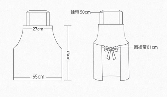 围裙展开图图片