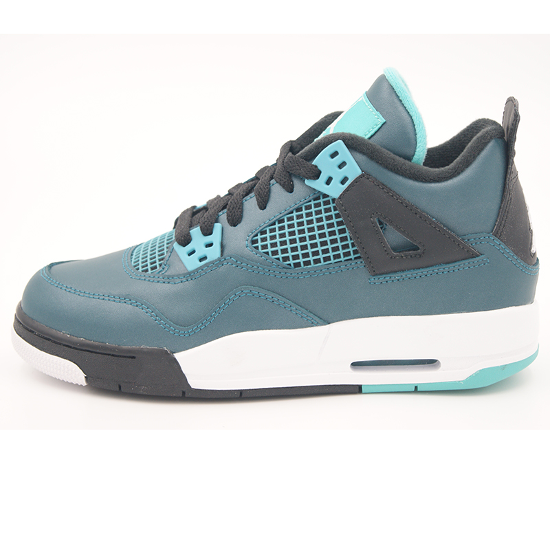 耐克女鞋airjordan4aj4gs湖水绿篮球鞋气垫高帮705330330