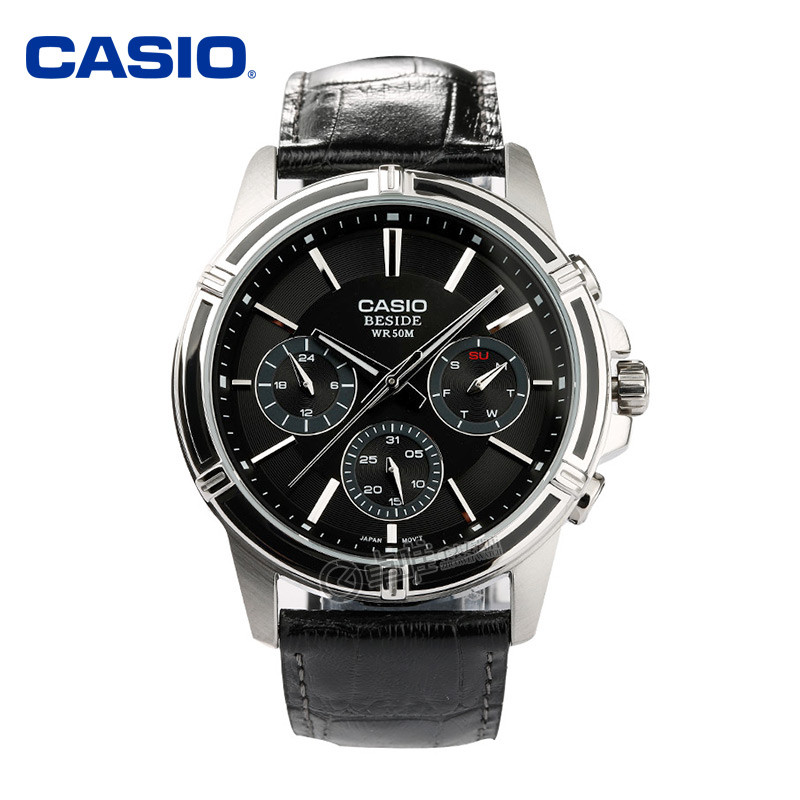 卡西欧(casio)石英表bem-311d-1a 卡西欧casio手表男 男士手表商务