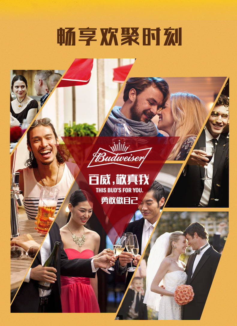 百威金尊啤酒500ml瓶