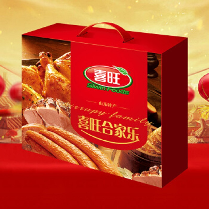 喜旺合家乐盒装陈香鸡酱香猪耳葡式风味火腿五香肉丸佐餐香嫩肠盐焗鸡