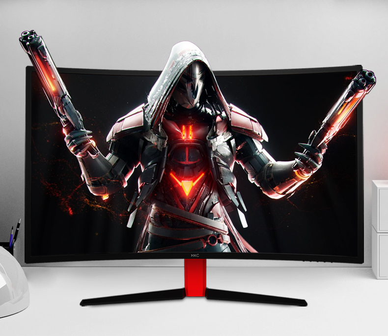 hkc /惠科 显示器 27英寸144hz刷新曲面液晶电脑显示器 电竞游戏吃鸡