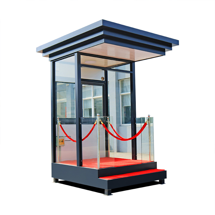 三圣办公家具保安形象站岗亭户外可移动小区门卫治安亭不锈钢岗亭户外