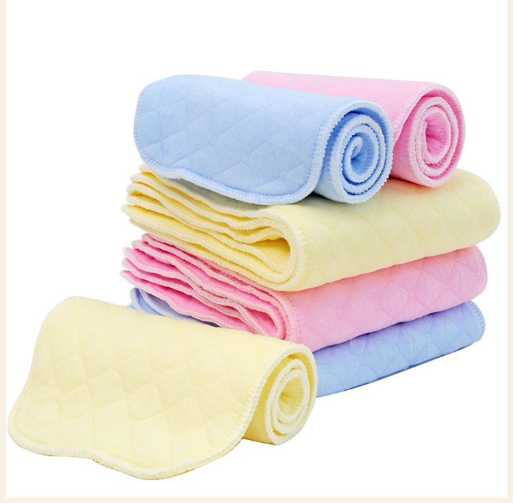 新生婴儿尿布棉质可洗纱布介子布尿片宝宝尿戒子小孩用品清新印花素色