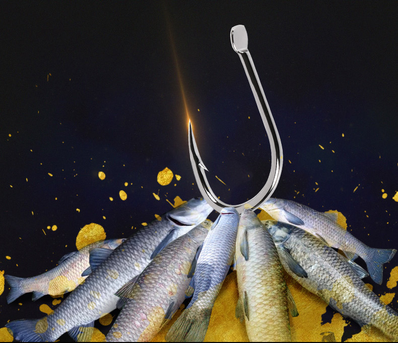 中逵无情利牙日本进口鱼钩倒刺高碳黑坑竞技垂钓鱼钩钓鱼用品