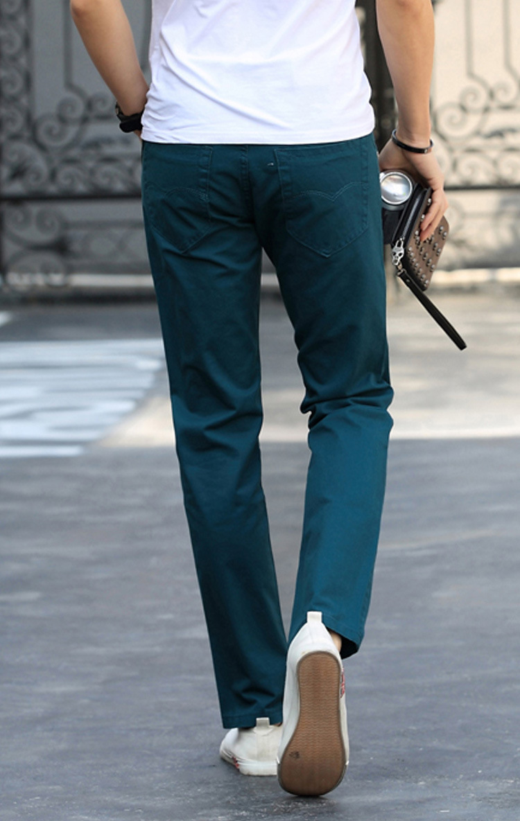 伊则男士休闲裤 伊则2019新款休闲裤男直筒长裤修身秋青年裤子男韩版