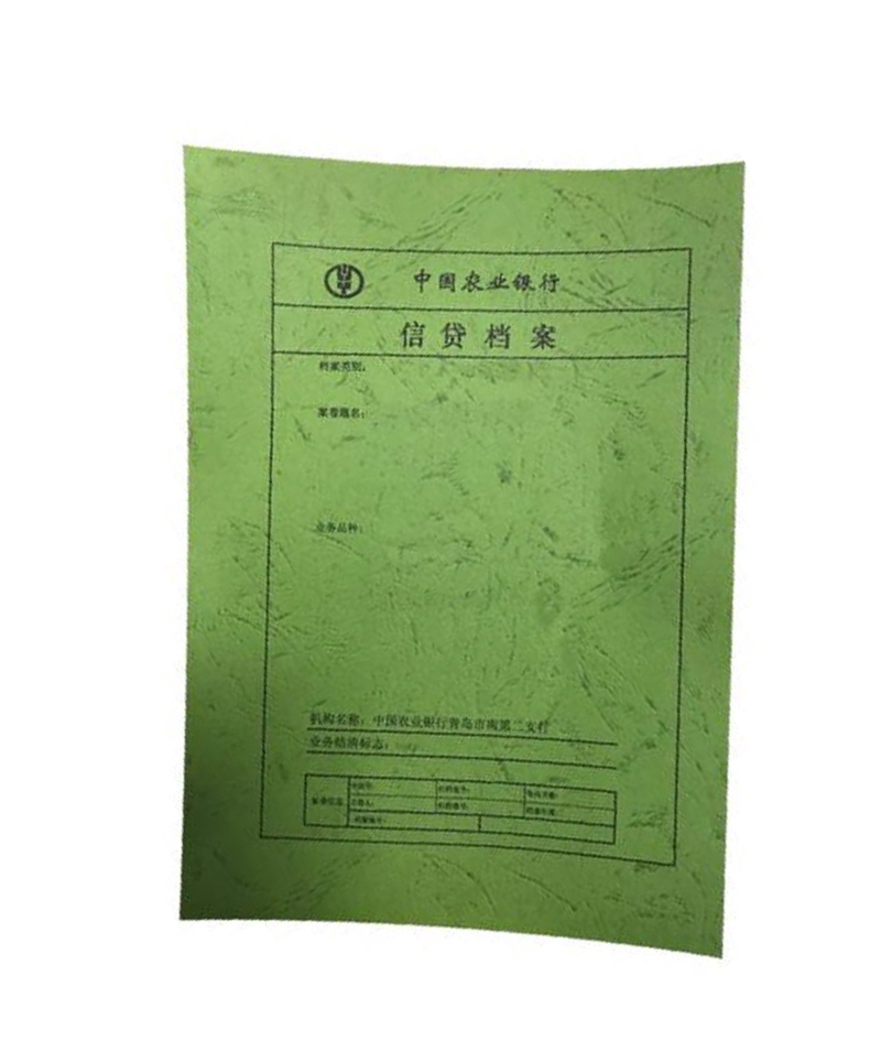 得丰a4 信贷档案档案一套(封面 封底) 可定制 298*211 信贷档案封皮