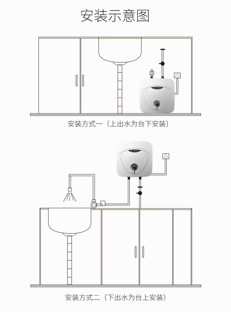 阿里斯顿ariston6l上出水厨宝电热水器an6be15
