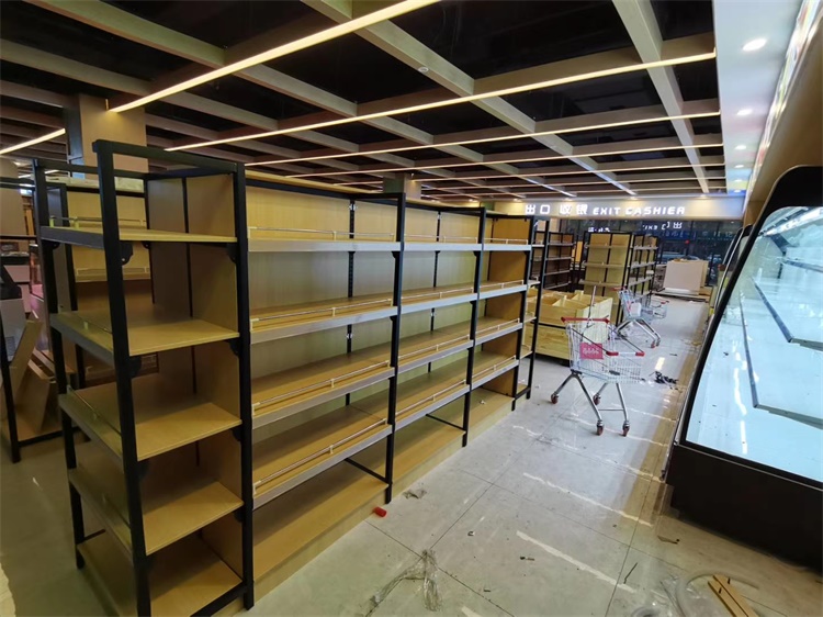 迅众(xun zhong)展柜xz-hj008 迅众 钢木货架展示架陈列柜母婴店货柜