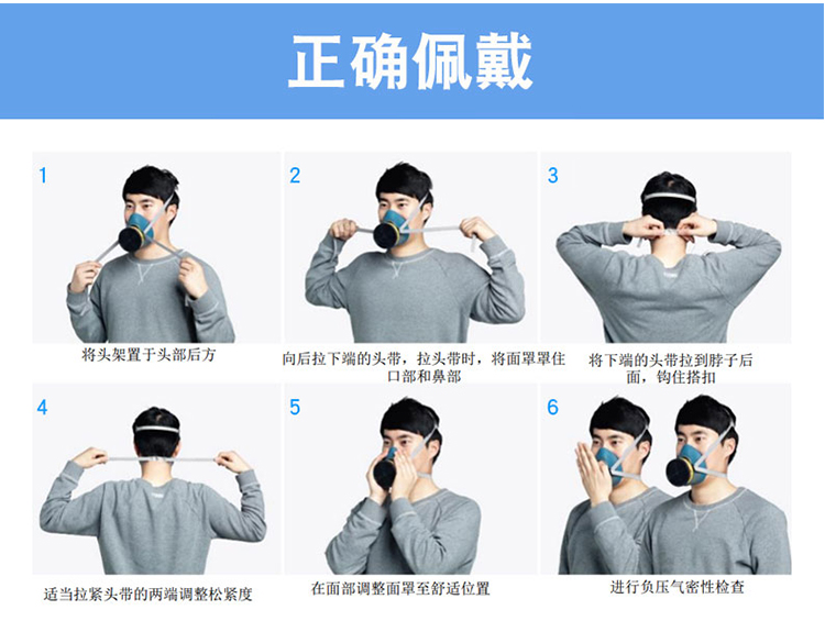 3mhf52硅胶防毒面具防尘面罩打磨煤矿粉尘装修甲醛化工农药喷洒口罩