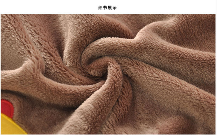 珊瑚绒儿童小毛毯夏季加厚单人薄法兰绒空调毯午睡毯办公室小鹤有