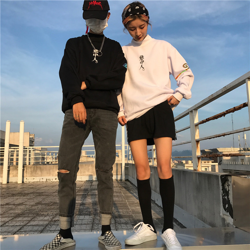 薇姬桑妮卫衣社会女精神小伙快手红人同款衣服情侣装加绒保暖潮流学生