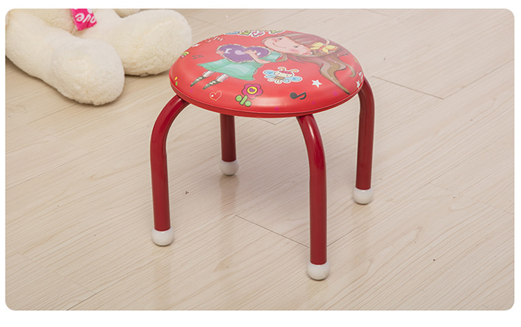耐用皮面小椅子宝宝洗脚椅幼儿园小凳子叫叫椅趣味卡通儿童小圆凳