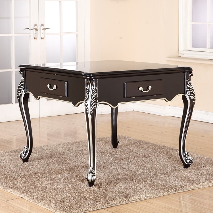 爵仕麻将机可定制圆形折叠欧式实木麻将机全自动餐桌两用豪华型家用机