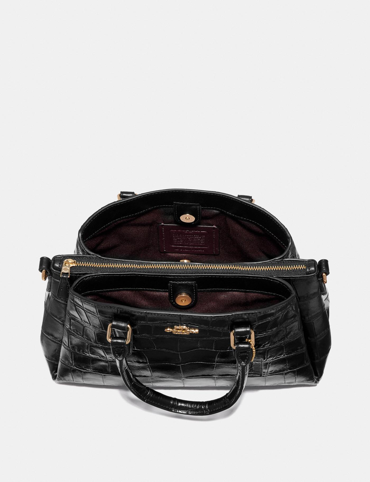 【直营】蔻驰(coach)mini sage系列鳄鱼纹压花皮革 迷你戴妃包 单肩包