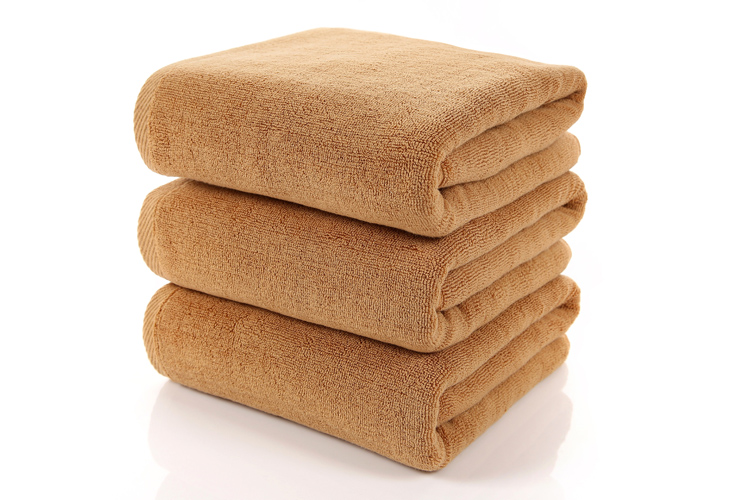 男女纯棉浴巾浅咖啡色驼色浅棕色美容院铺床宾馆酒店洗浴火疗专
