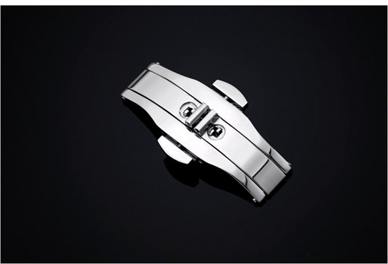 傲途表扣手表配件蝴蝶叠扣表带配件精钢湖底1521mm