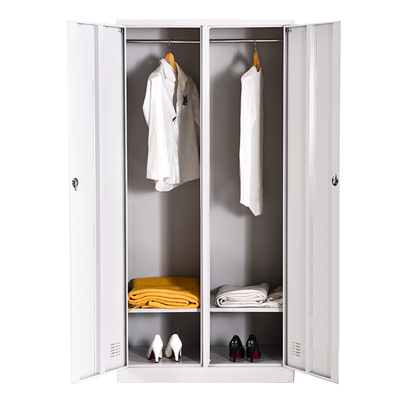 麦德嘉对开门两门更衣柜铁皮柜储物柜