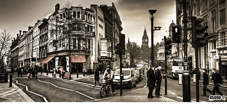 欧式建筑复古怀旧咖啡馆西餐厅奶茶店背景墙纸3d小镇街景壁纸壁画8d