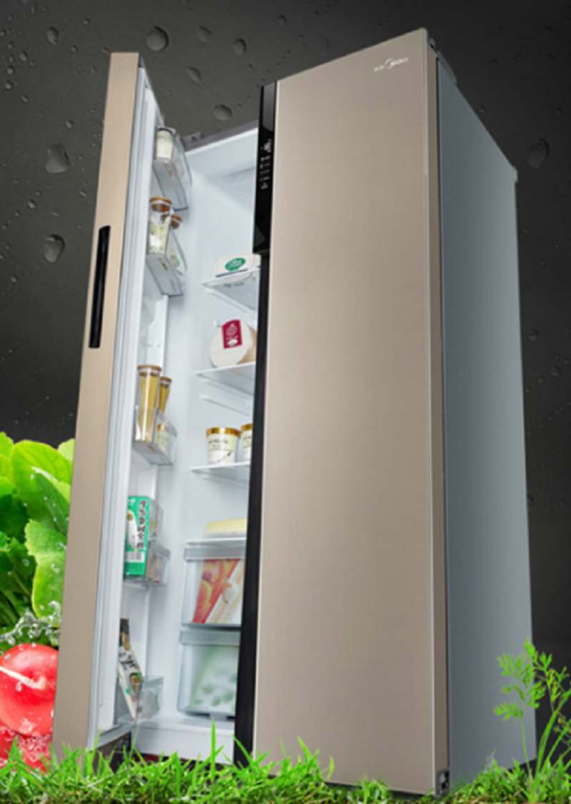 midea美的bcd545wkmq对开门家用大容量风冷无霜节能电冰箱