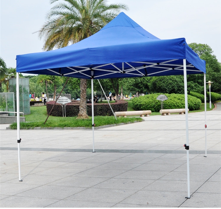 闪电客雨棚/防雨布 遮阳棚户外广告帐篷四方摆摊四脚大伞折叠伸缩式