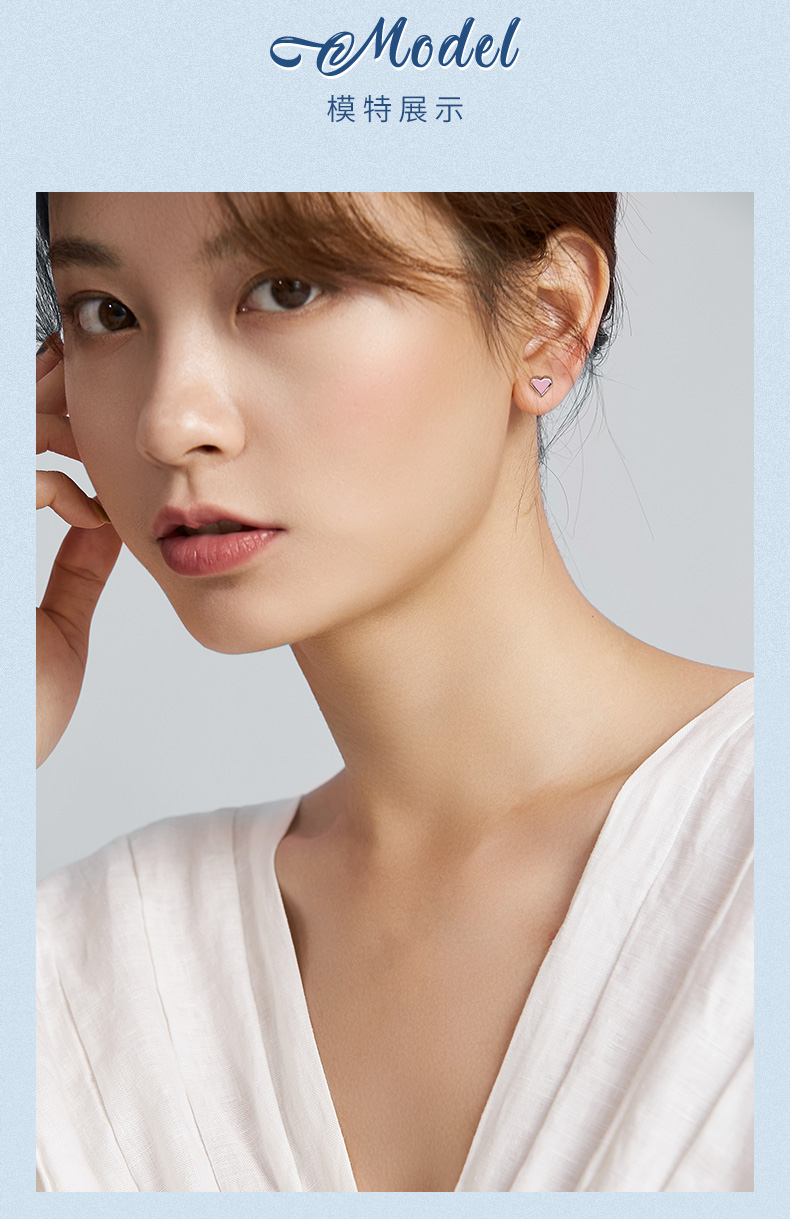 心形耳钉【价格 图片 品牌 报价】-苏宁易购周大生珠宝苏宁自营旗舰店