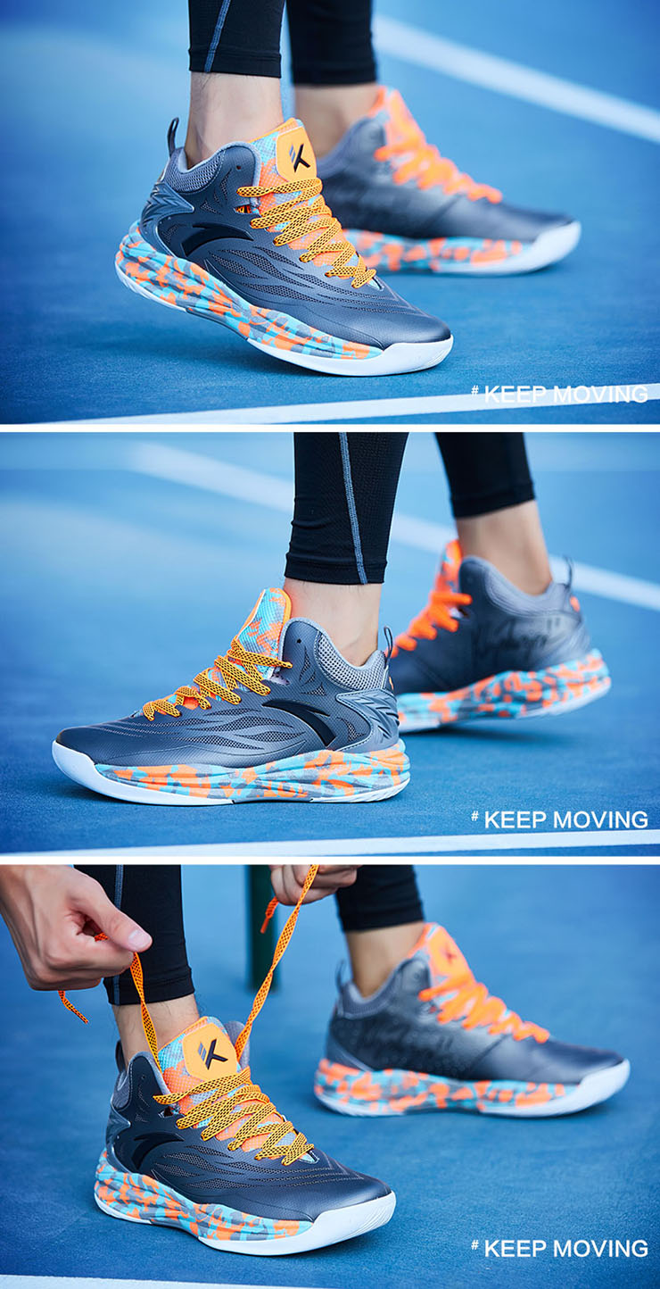 安踏篮球鞋男鞋汤普森战靴明星款渐变色轻质运动跑步鞋子11641112