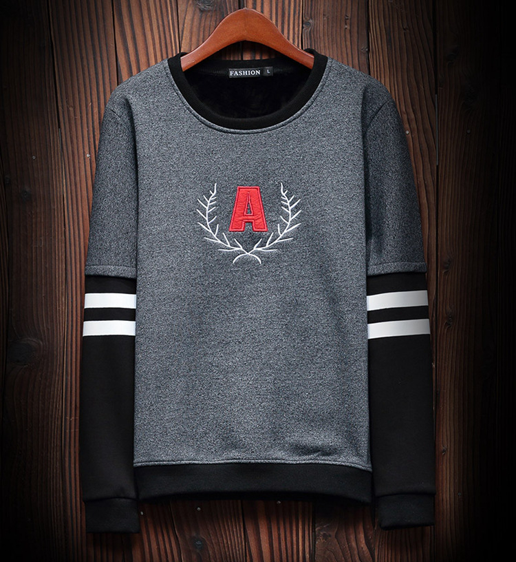 韩雪青青2017韩版男士卫衣秋冬季长袖t恤韩版