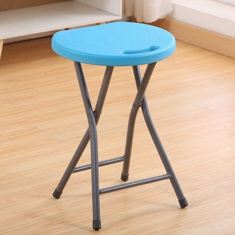 一利塑料折叠凳子便携家用餐桌成人高圆凳简约现代创意时尚凳折叠椅子