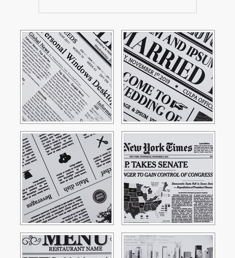 美式报纸花砖地砖酒吧咖啡厅背景花片瓷砖厨房卫生间墙砖300壹德壹