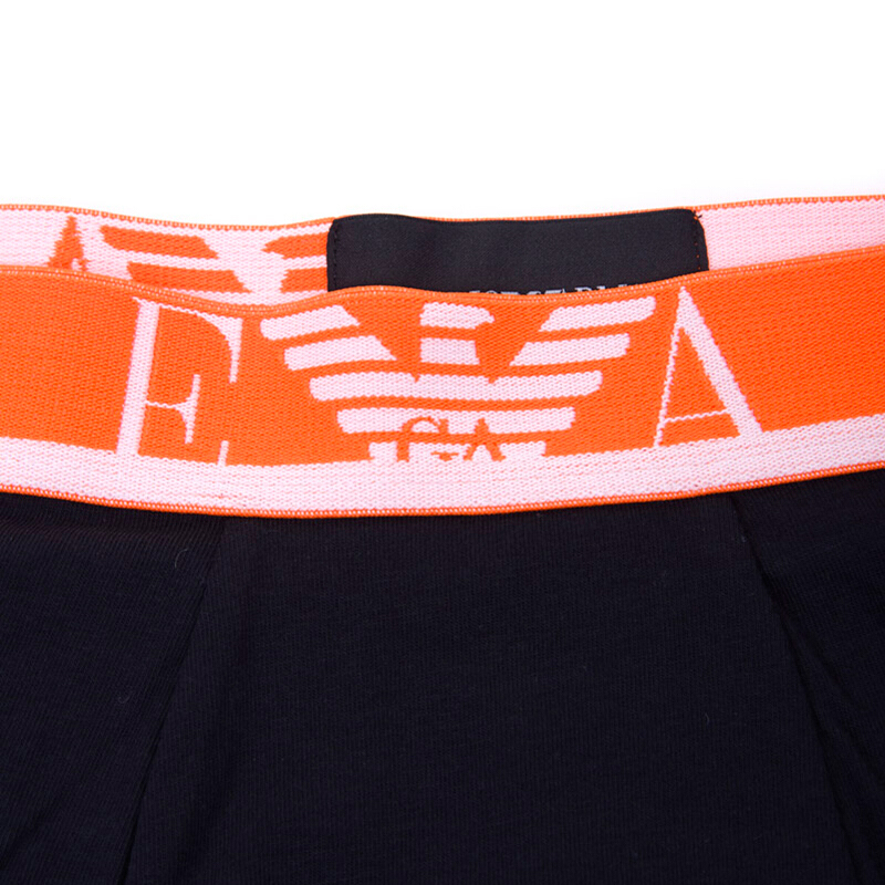 emporioarmani阿玛尼四季男士内裤ea7男士简约黑色棉质平角内裤平角裤