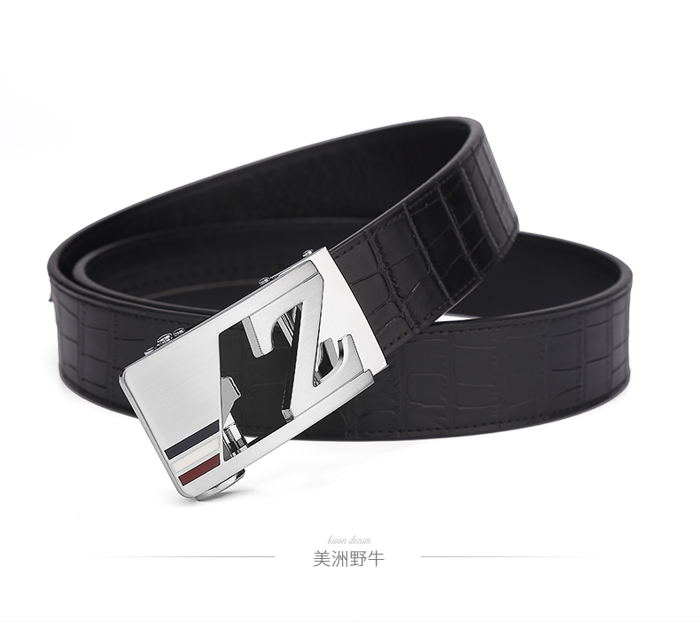 美洲野牛(bison denim)腰带n71215 美洲野牛男士皮带真皮牛皮自动扣