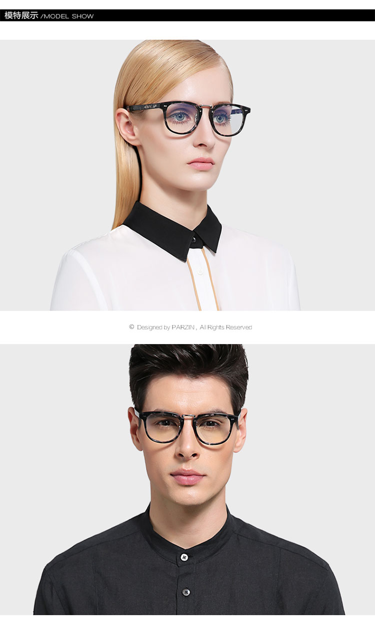 帕森金属圆框板材眼镜架 男女复古文艺眼镜框 可配近视 情侣 新品