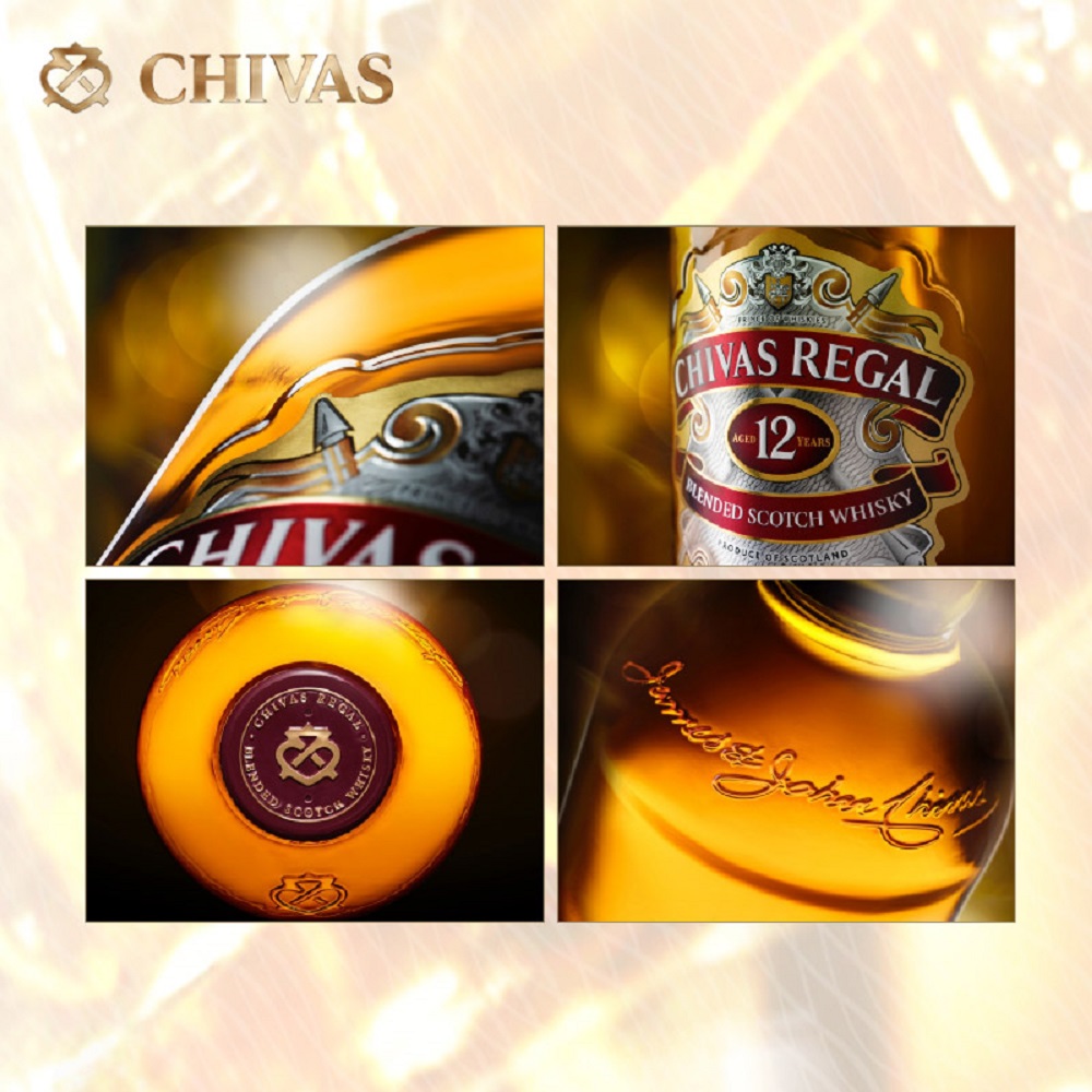 中粮海外直采chivas芝华士12年苏格兰威士忌500ml