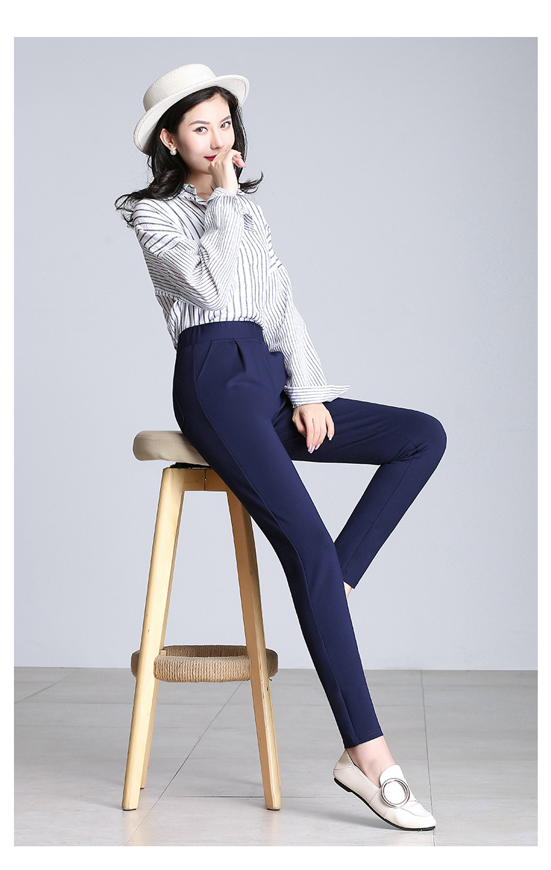 哈伦裤女加肥加大码女裤胖mm高腰中老年妈妈装加绒加厚休闲小脚裤