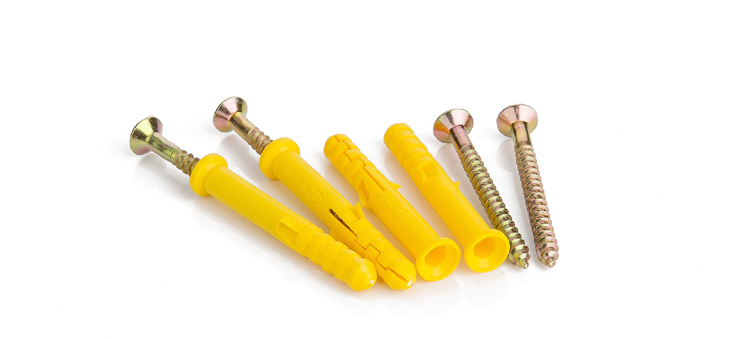 膨胀钉优质小黄鱼塑料带钉膨胀管胀塞膨胀螺栓带加长螺丝