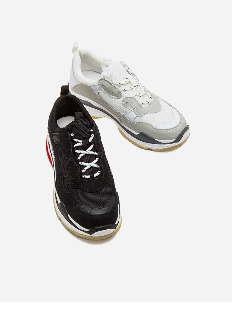 热风hotwind2018年新款女士ins流行单鞋平底系带运动休闲女鞋h11w8113