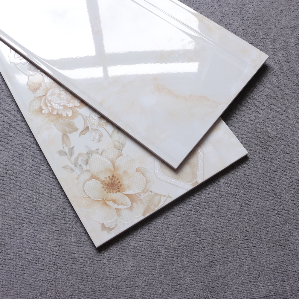 厨房卫生间300x600墙砖浅黄色釉面砖防滑地砖不透水瓷片壹德壹