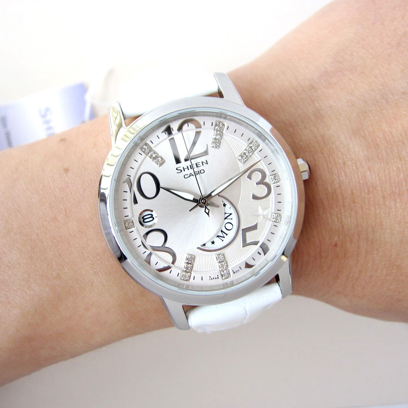 卡西欧casio女式手表女士石英表母钢带淑女表