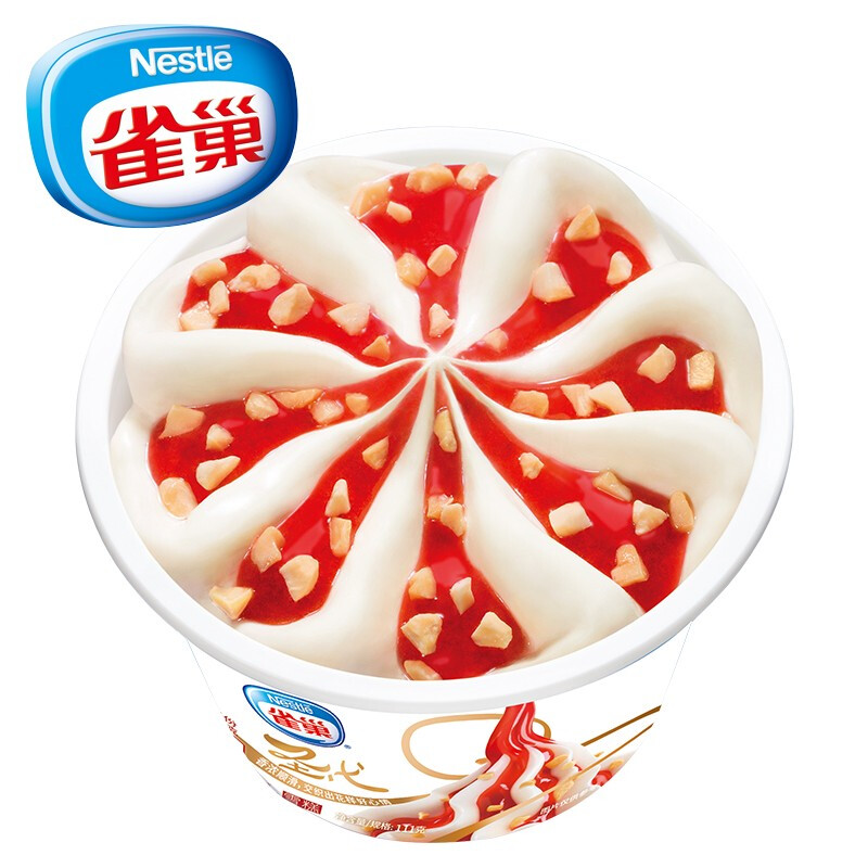 雀巢(nestle)冰激凌/冰棍 雀巢圣代杯(草莓)111g【价格 图片 品牌