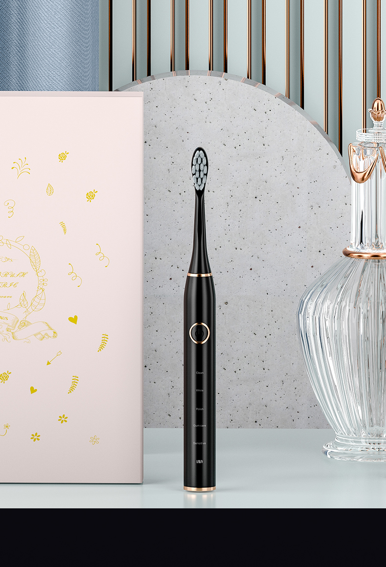 自营 金正(nintaus)声波电动牙刷白色 ipx7级防水 杜邦刷毛 智能杀菌