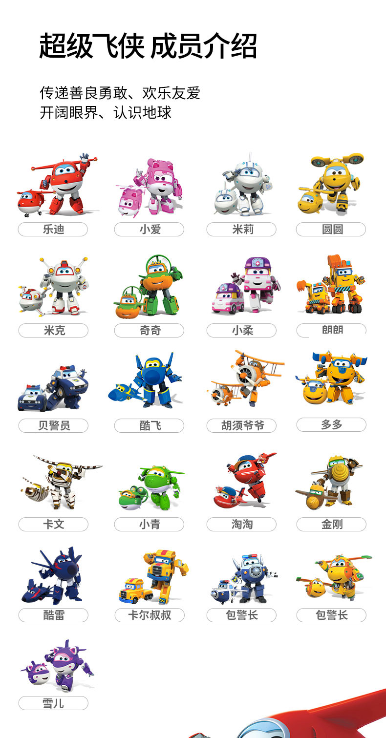 奥迪双钻 超级飞侠第5季迷你变形机器人男孩女孩玩具
