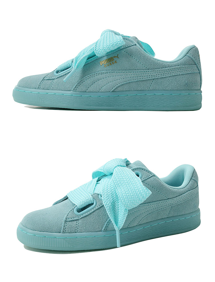 彪马女鞋休闲鞋2017新款运动鞋蕾哈娜蝴蝶结basketheart362520