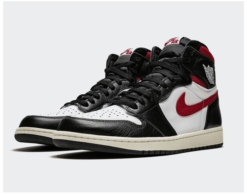 耐克nikeairjordan1aj1红钩黑脚趾男aj篮球鞋555088061