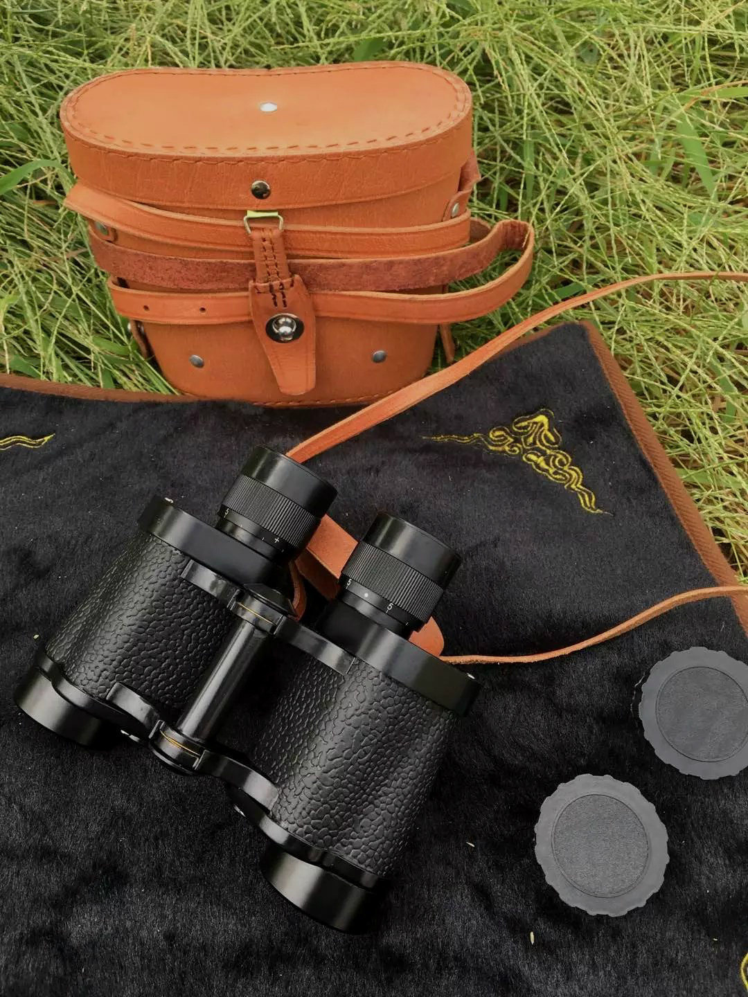 62式望远镜高倍高清军8x30测距退役双筒微光夜视古铜金属