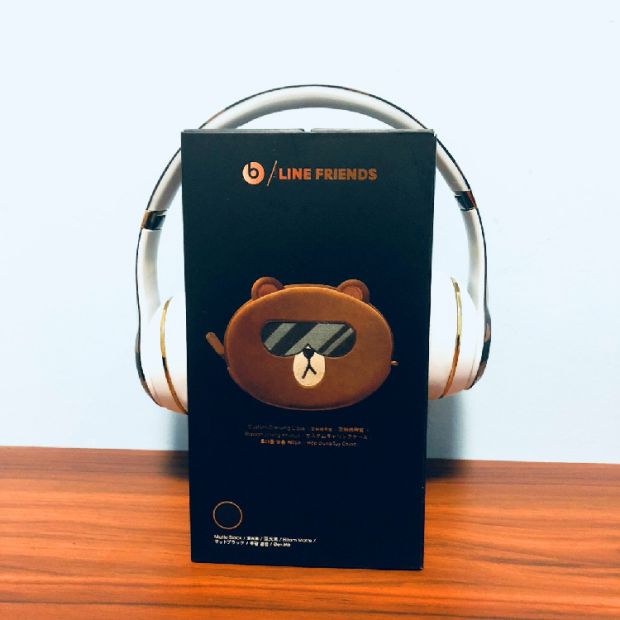 beatssolo3wireless魔音限量版布朗熊蓝牙b头戴式低音苹果耳机